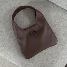 Load image into Gallery viewer, JAZZ Tote - Faux Leather Chocolate Brown