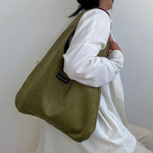 Load image into Gallery viewer, JAZZ Tote - Ribbed Olive Green