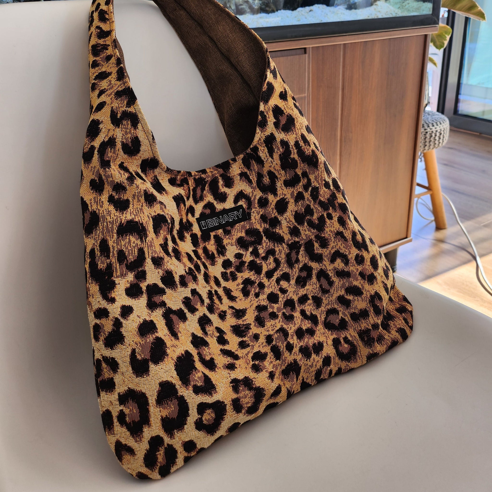 Fluffy Tiger Print Handbags Leopard Pattern Plush Shoulder Bag For