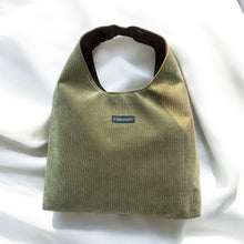 Load image into Gallery viewer, Large JAZZ Tote - Ribbed Olive Green
